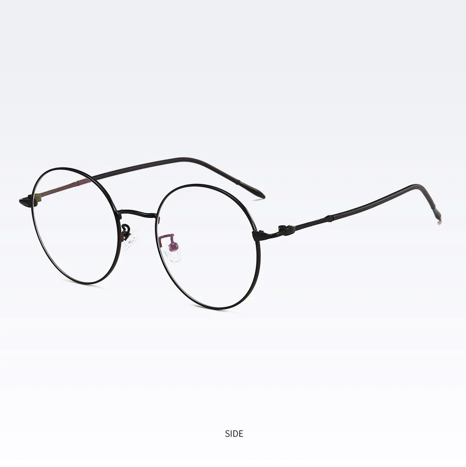 Imwete, очки для глаз, для мужчин и женщин, металлические Компьютерные очки, очки, прозрачные круглые очки, оправа, очки