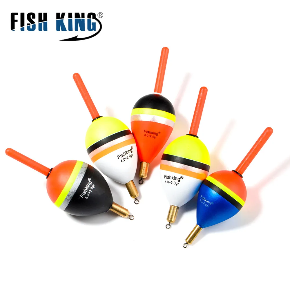 FISH KING 1 шт. поплавок для рыбалки Баргузинский пихтовый поплавок медная длина 80-85 мм Вес 6,0 г/8,5 г/9,0 г вертикальный буй для рыболовных снастей