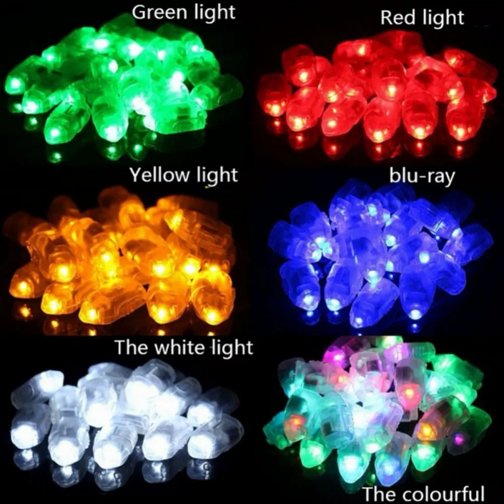 10pcs/set Led Light Bullet Switch Light Mini Light Bulbs Glowing Balloon Bar Party Wedding Holiday Garden Decoration Free Ship