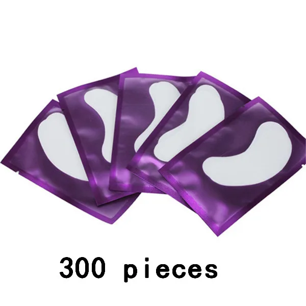 100 штук кругов под глазами наращивание ресниц гель набор заплат безворсовой глаз расширений маски натуральный гидрогель, ненатуральные искусственные материалы Красота инструмент - Цвет: 300 purple