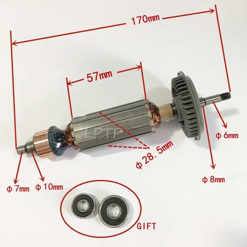 Сменная угловая шлифовальная машина роторный двигатель для Bosch |angle grinder armature|motor