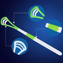 1 шт./упак. язык щетка для чистки языка скребок для Уход за полостью рта гигиена полости рта сохранить свежее дыхание, Новинка