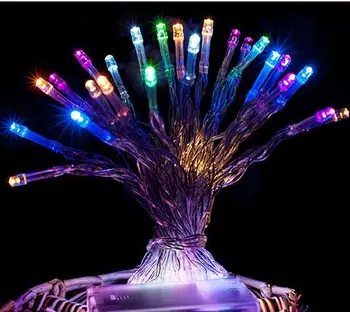 

10m 80LED High brightness LED battery string lights Christmas decoration lights festive wedding background Outdoor Lighting