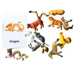 Детские развивающие Игрушки для раннего образования когнитивные английские карточки с буквами Обучающие животные для детей