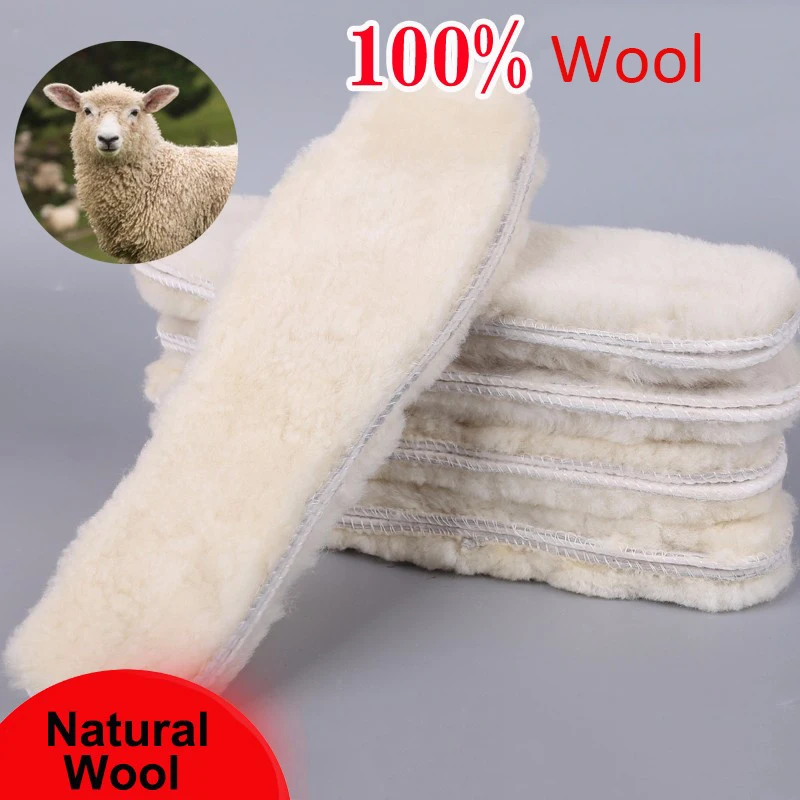Бренд UVWP, 1 пара, Зимние Стельки, натуральная овчина, шерстяные фетровые стельки, теплые, 2,5 см, толстые, для женщин, шерстяные стельки