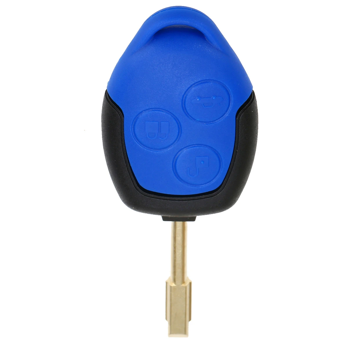 3 Buttons Car Key Protector Connect Set Remote Car Key Shell Styling Cover For Ford Transit Blue Case