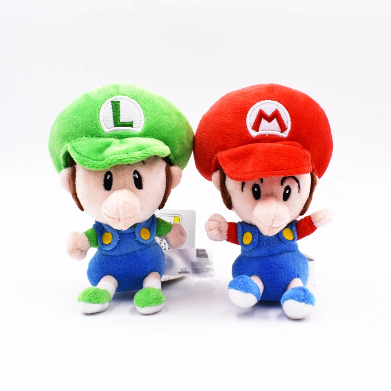 14 см); 2 стиля Симпатичные Super MARIO Luigi мягкий плюшевый для ребенка, красные, зеленые, MARIO BROS Кукла