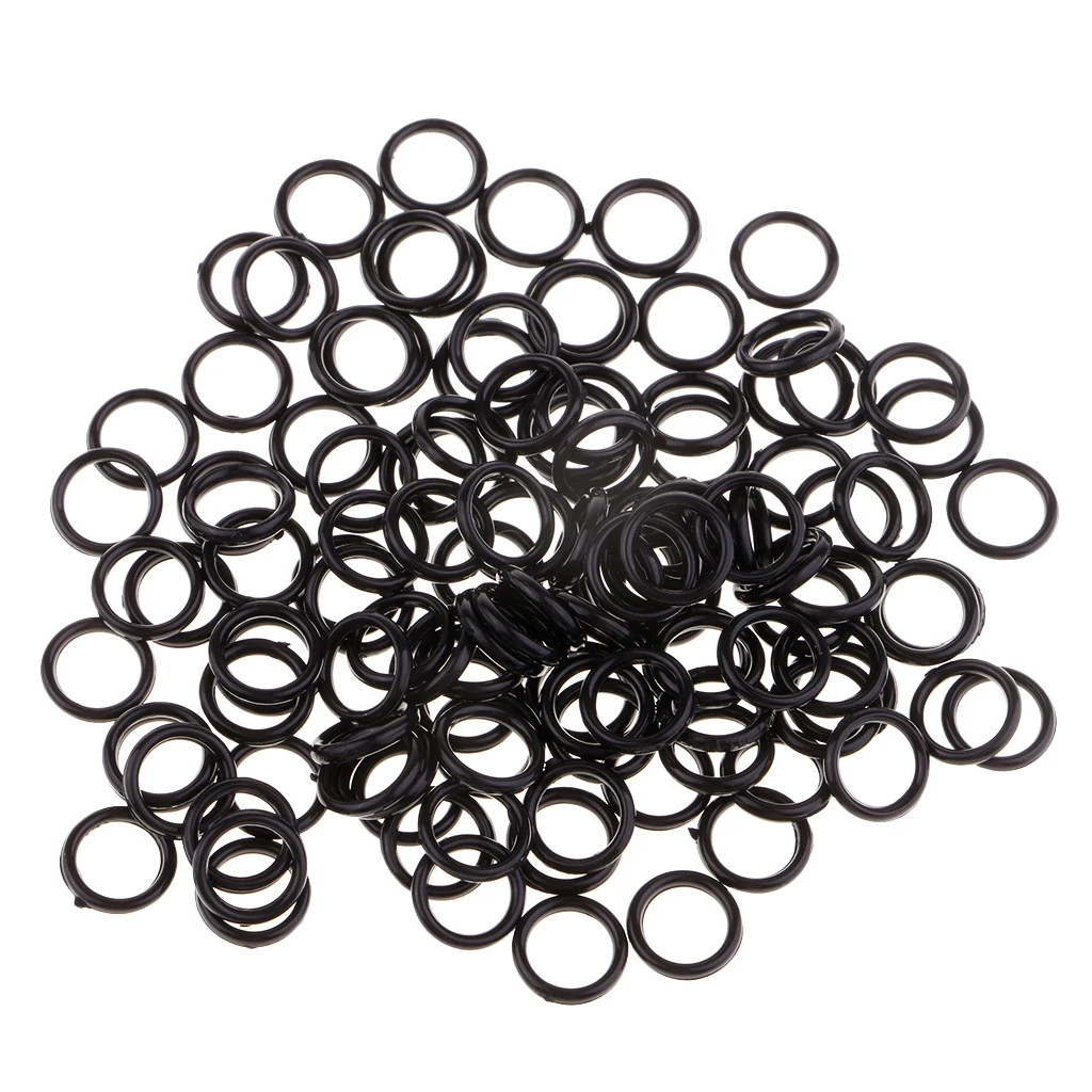 100 Pieces Nylon Bra Strap Adjuster Slider O Ring Lingerie DIY Sewing Crafts 6mm