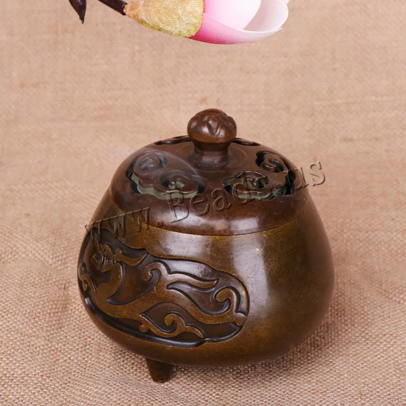 

Traditional Ceramic Inserted Burner Incense Seat Auspicious Hollow Pattern Incense Burner Home Decor