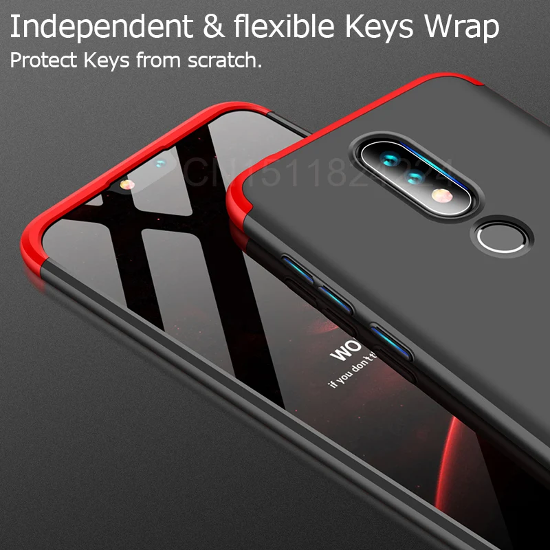 Phone Cases For Nokia 6.1 Plus Case Full Matte Back Cover For Nokia X6 2018 TA-1099 5.8 inch Bumper Shell Cover (15)