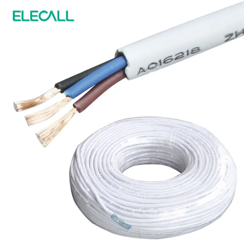 

ELECALL Signal Line RVV3 * 0.5*1m Electrical Wires/ Cable / Copper Core Three-Core Sheathed Cable Cord 1m