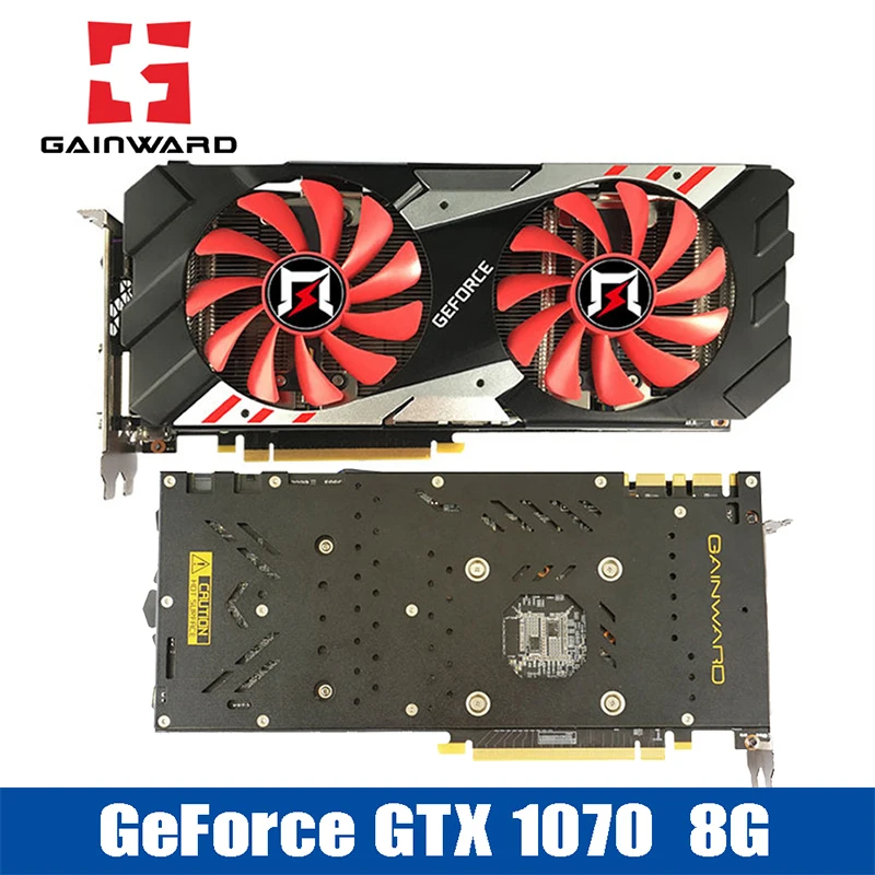 

Gainward gtx 1070 8G gaming video card desktop GP104 1594/1784MHz 256bit PCI-E3.0 Chicken Graphics Cards 8+6pin 150W for mining
