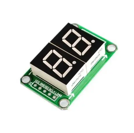 

74HC595 Static Driving 2 Segment Digital Display Module Seamless Can Series 0.5-inch 2-bright Red