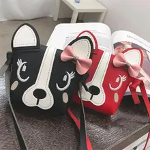 Мини-сумка с мультяшной собачкой для маленьких девочек, милые сумки через плечо, сумочка для монет, сумка-мессенджер