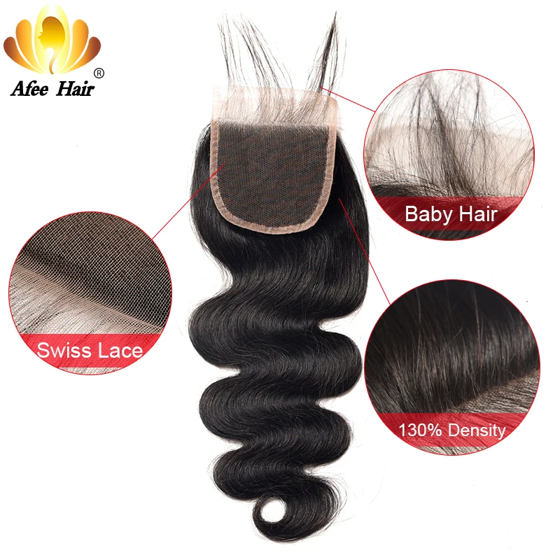 Волосы AliAfee # 1b/#2/#4/#27/#99/# бордовые 4*4 швейцарские Кружевные бразильские волнистые