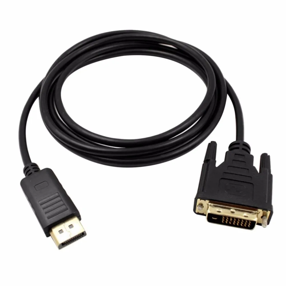 مصغرة Displayport موانئ دبي إلى DVI كابل الذكور إلى الذكور عرض ميناء إلى DVI البسيطة موانئ دبي إلى DVI-D تحويل ل HDTV PC محمول العارض