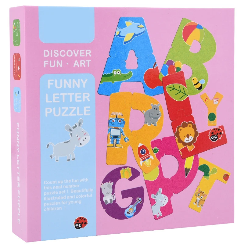 Детская бумага ABC/123 головоломки игры Монтессори развивающий Алфавит/номер Когнитивная игрушка для детей обучающая развивающая игрушка
