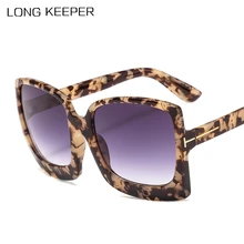 Новинка, ретро Квадратные Солнцезащитные очки для женщин, брендовые дизайнерские солнцезащитные очки больших размеров, модные женские градиентные солнцезащитные очки UV400 Gafas
