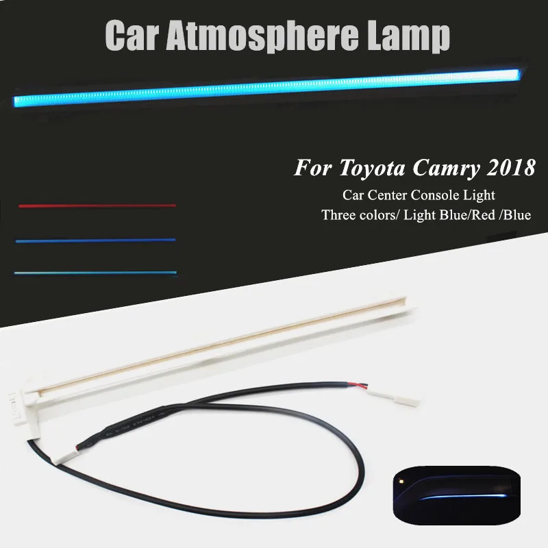 Автомобильный светодиодный особую атмосферу лампа для Toyota Camry Цвета автомобильное стильное украшение, атмосферная лампы автомобиля внутренний светильник