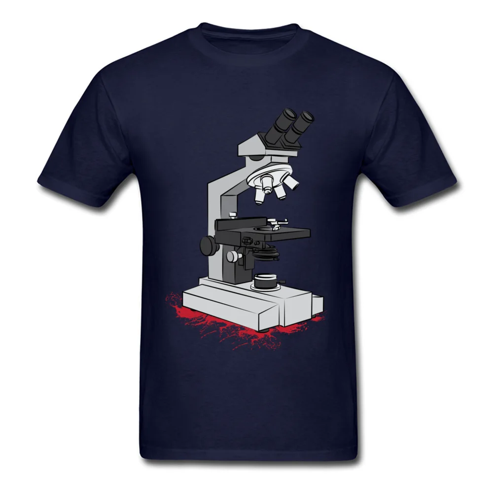 Optical microscope O Neck T Shirts Summer Tops Shirt Short Sleeve Hip Hop Cotton Geek Tee Shirts Unique Boy Top Quality Optical microscope navy
