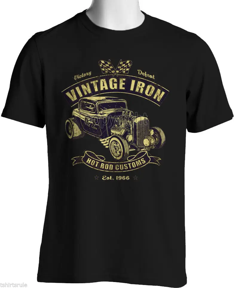 Best Newest 2018 Hot Rod T Shirts Custom Rat Rod Cool Vintage Race Car Small to 6XL Big Tall Novelty Tee Free Shipping
