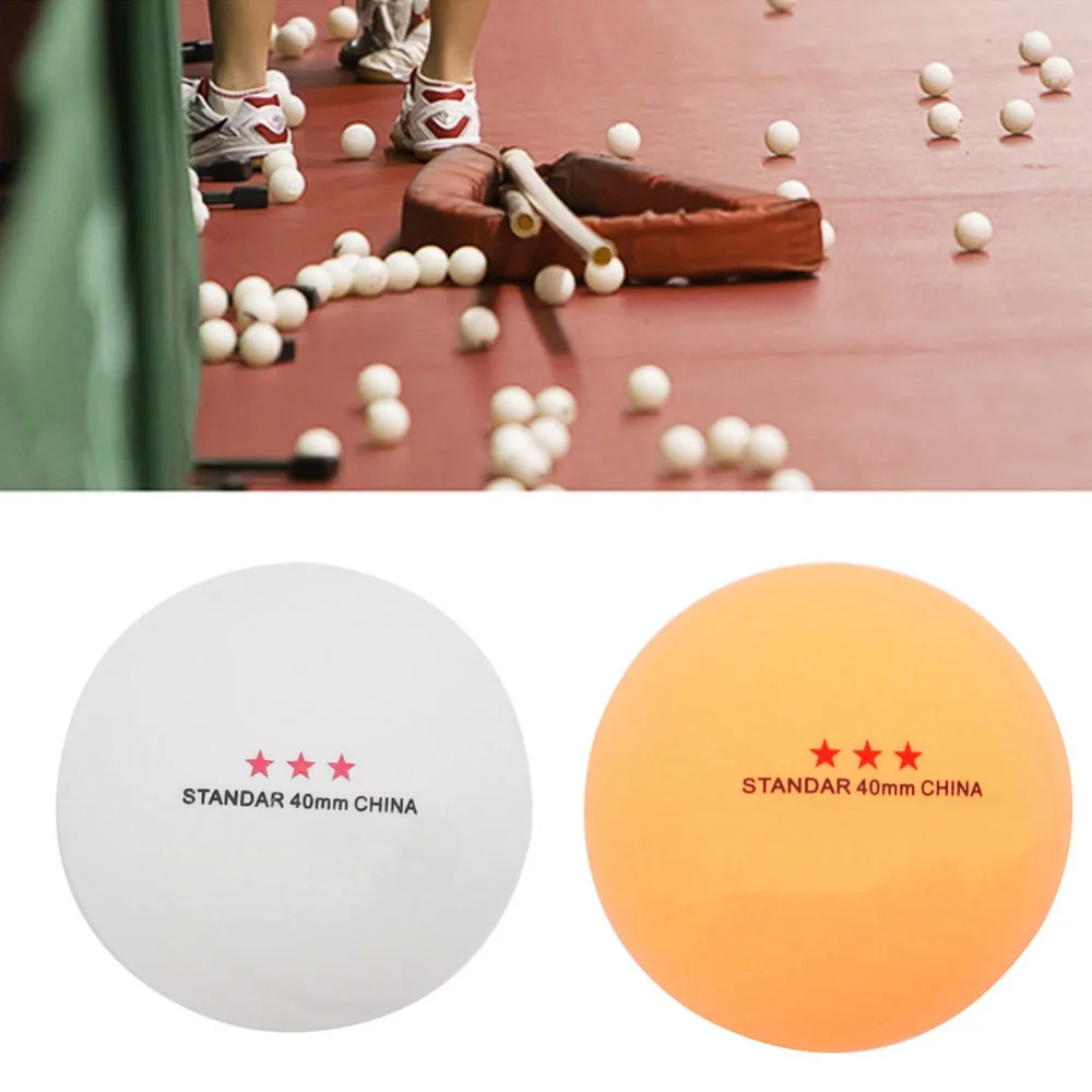 Мячи для пинг-понга 50 шт. 3 звезды стандарт 40 мм Олимпийский Настольный теннис оранжевые мячи для пинг-понга игры