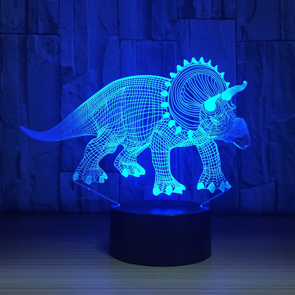 3d night light dinosaur