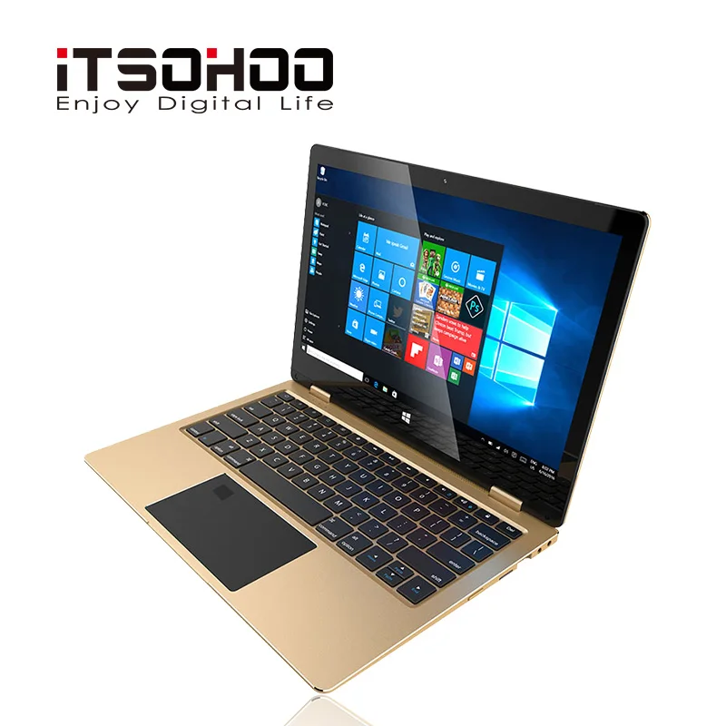  2 in 1 da 11.6 pollici Del Computer Portatile Convertibile Touch Screen IPS Mini Computer portatile
