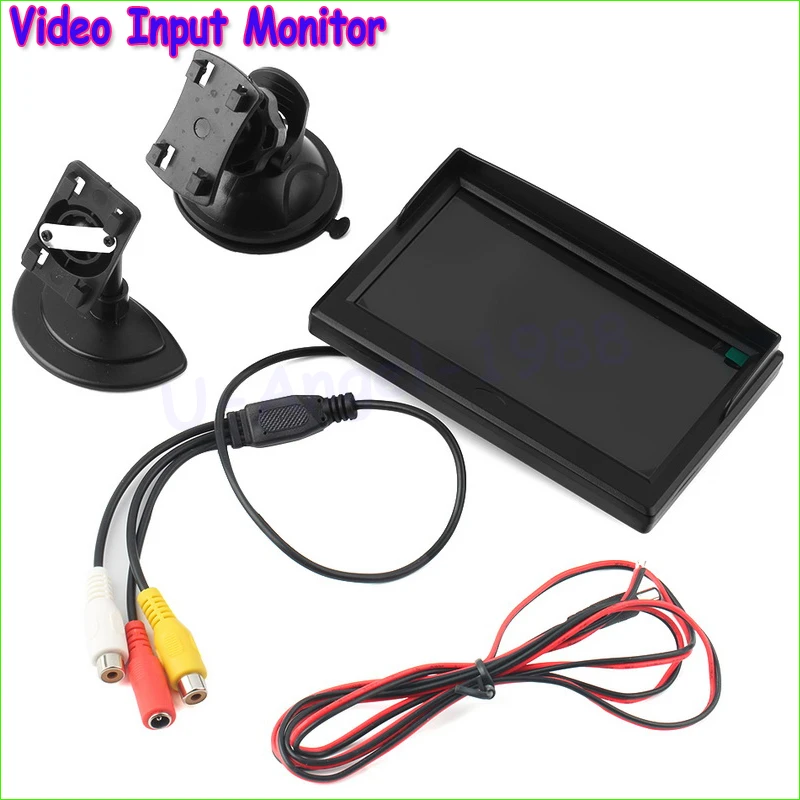 Wholesale 1pcs HD 800*480P 5" TFT LCD Monitor Anti Sunshine 2ch Video