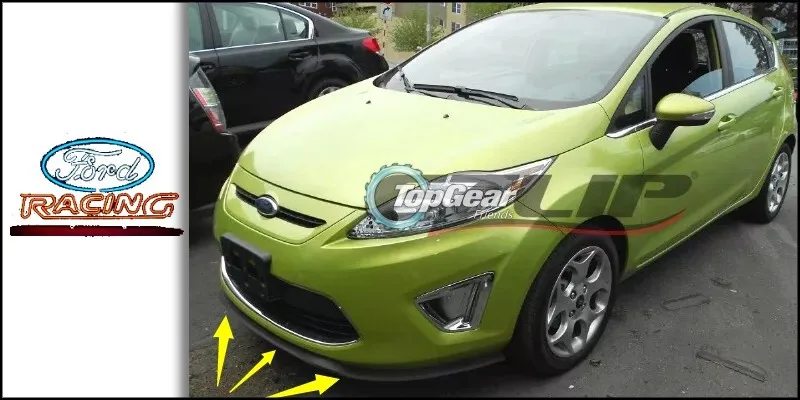 Бампер для губ дефлектор губ для Ford Fiesta/ST передний спойлер юбка для TopGear вентиляторы автомобильный вид мелодия/комплект кузова/полоса