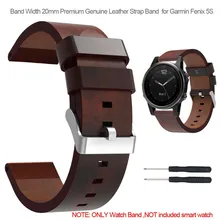 20 мм Премиум Натуральная кожа Ремешок Браслет с классической безопасной пряжкой для Garmin Fenix 5S/Fenix 5S Plus(не быстро подходит