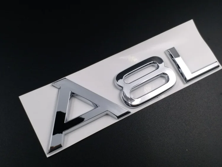 Автомобильный-Стайлинг для Audi A3 A4l A5 A6l A7 A8l эмблема "TT" хромированные буквы задний багажник значок Логотип Стикеры с надписями