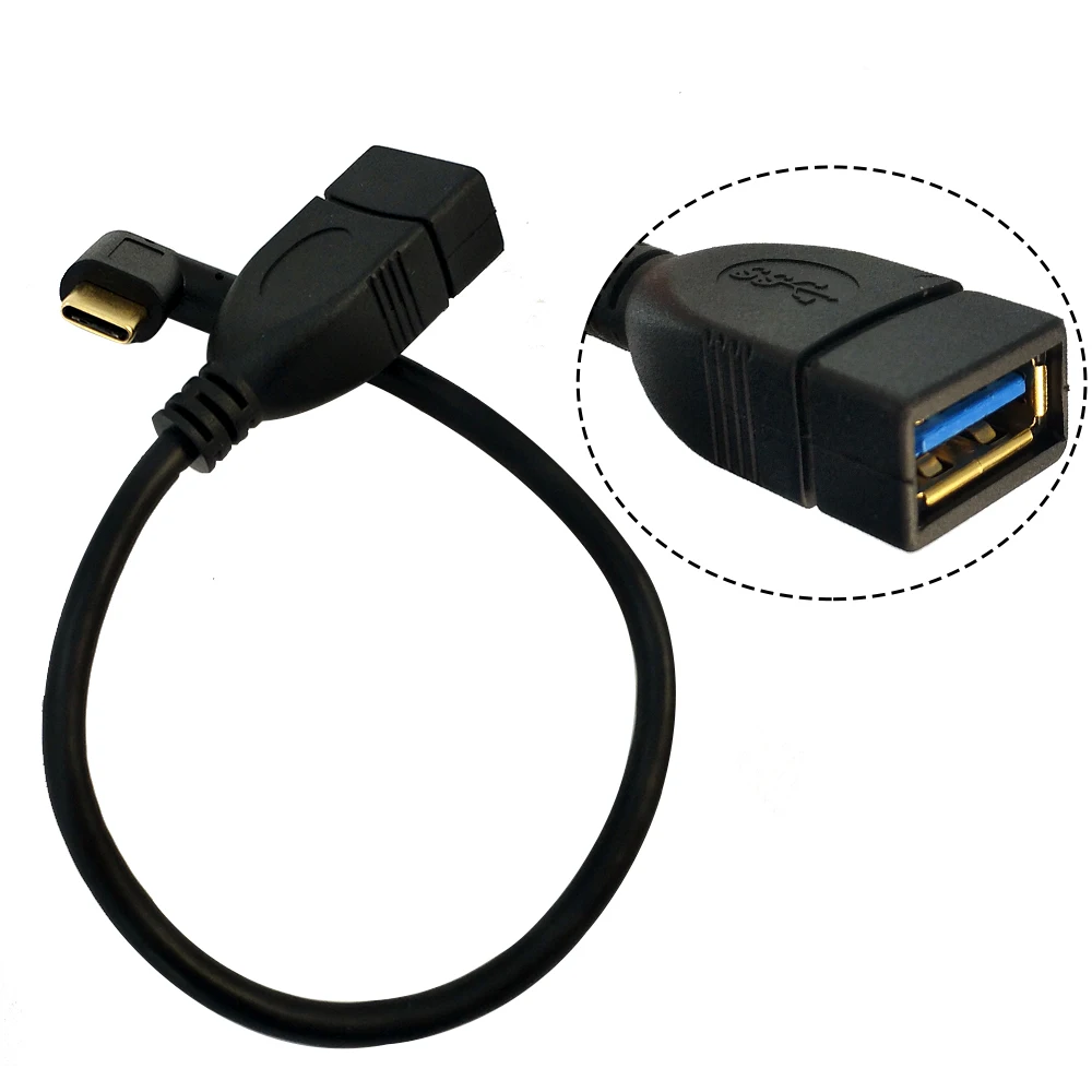 Danspeed USB 3.1 Тип c углом мужчин 3.0 Женский OTG данных адаптер Соединительный кабель|usb