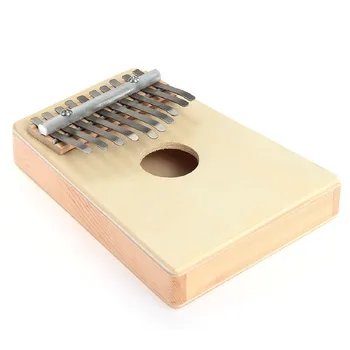 

Top Quality Pine Light Yellow 10Keys Kalimba Thumb Piano Traditional Musical Instrument Portable Great Gift Drop Shipping