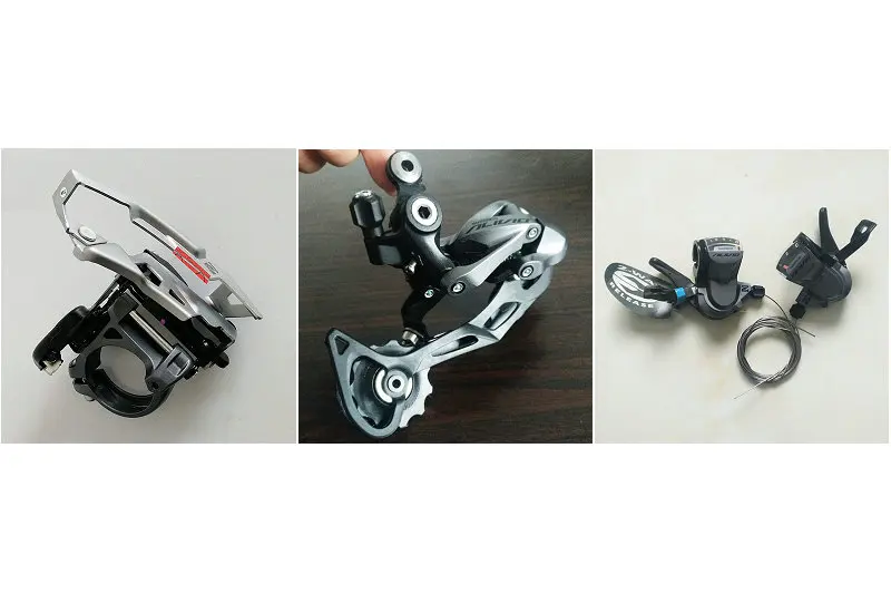 Shimano m4000 Bicycle Derailleur 9S 27S Road Bike Derailleur Shifter+Front Derailleur+ Rear Derailleur Groupset - Цвет: SL-FD-RD