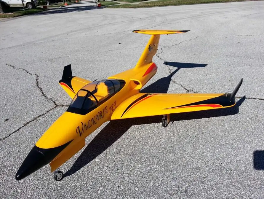 Valkyrie jet rc airplane EPO retractable landing gear 90mm duct fan