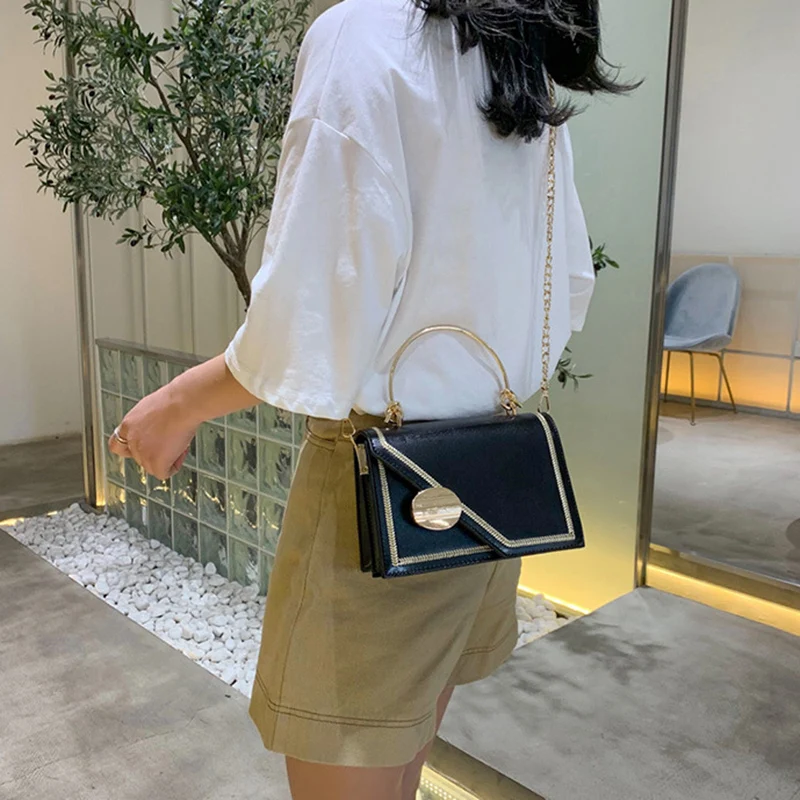 

Litthing Women Shoulder Bag Pu Leather Chain Messenger Bag Ladies Small Chain Handbag Small Bag Ladies Evening Bag Dropshipping