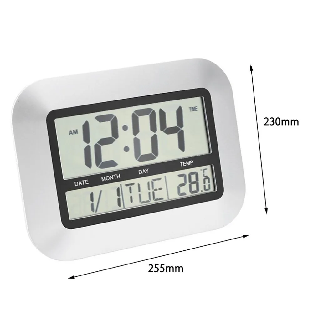 Высокая точность самостоятельной настройки цифровой домашний офис декор настенные часы с комнатной температурой ЖК цифровой измеритель температуры TS-H128Y