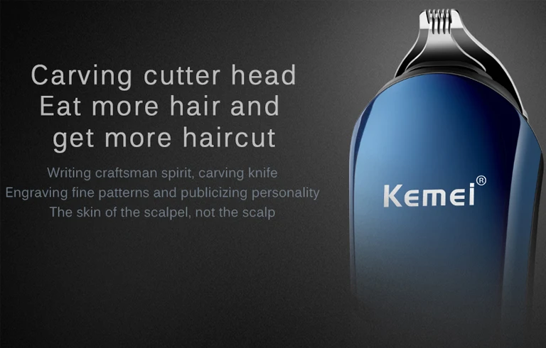 Kemei 5 в 1 перезаряжаемый триммер для волос титановая машинка для стрижки волос электрическая бритва триммер для бороды USB заряжаемые насадки для бритья 550