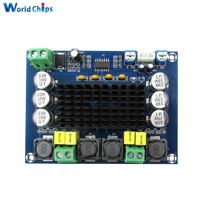 TPA3116D2 TPA3116 XH-M543 двухканальный стерео высокой мощности цифровой аудио усилитель мощности плата 120 Вт+ 120 Вт Amplificador DIY модуль