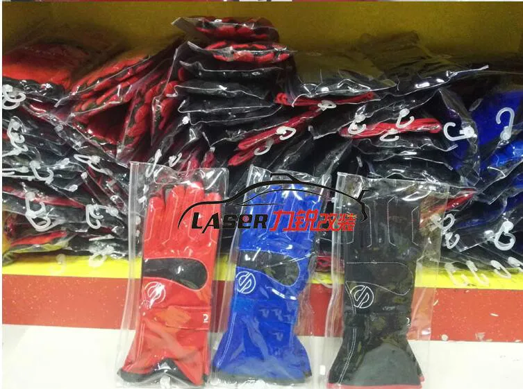 Перчатки для мотогонок, анти-Осенние перчатки, подходят для мужчин и женщин, перчатки для гоночных автомобилей, 3 цвета(красный/синий/черный) M XL L