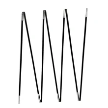 Tent-Poles Telescopic Carbon-Fiber with Elastic-String Ultralight 325g-Per-Set Camping