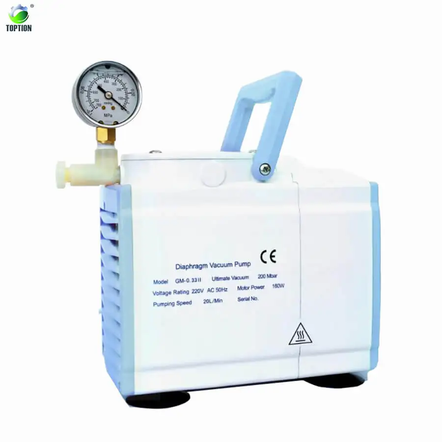 Laboratory Diaphragm Vacuum Pump, 110V 20 L/min Single Head Pressure