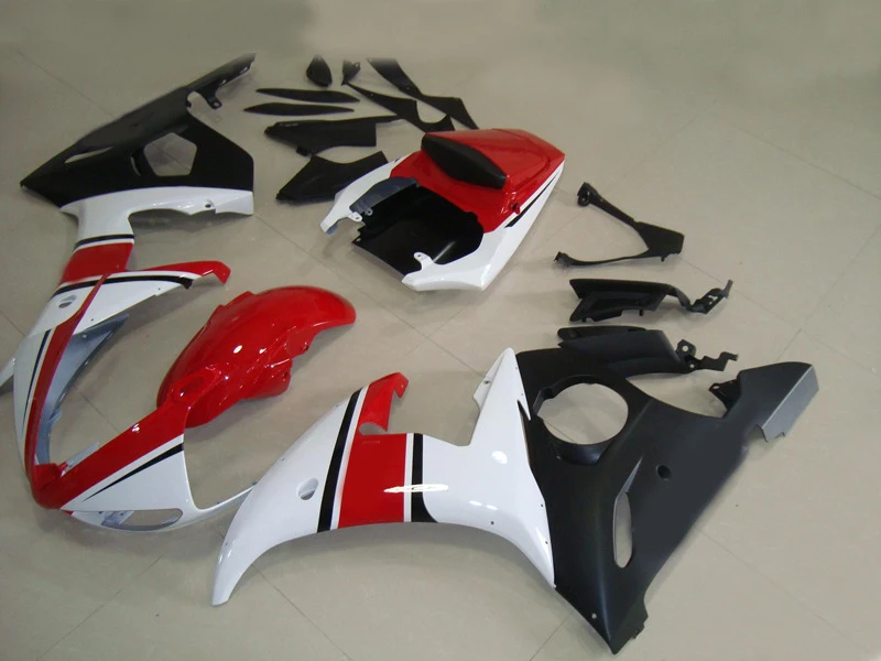 

Motorcycle Fairing kit for YAMAHA YZFR6 03 04 05 YZF R6 YZF600 2003 2004 2005 ABS Red white black Fairings set+7gifts YF13
