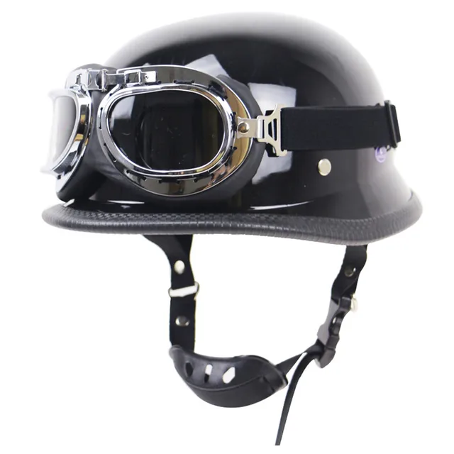 German Helmet with Glasses M35 style motorcycle helmet DOT approved