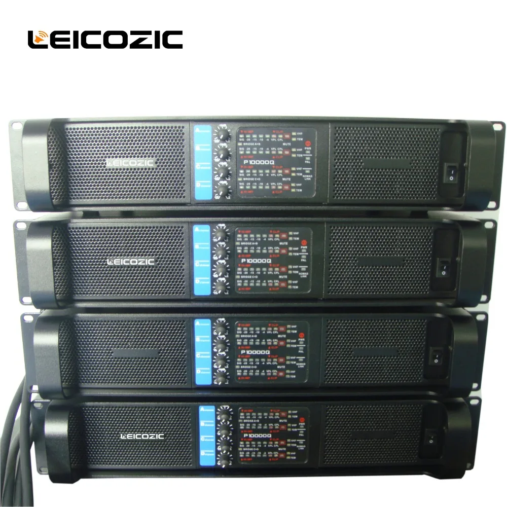 Leicozic 4 channel amplifier 2500w x4 L10000q line array