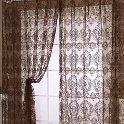 Европейский классический стиль оконные занавески 100*200 см украшение дома Тюль окно для гостиной занавеска VB238 P0.2