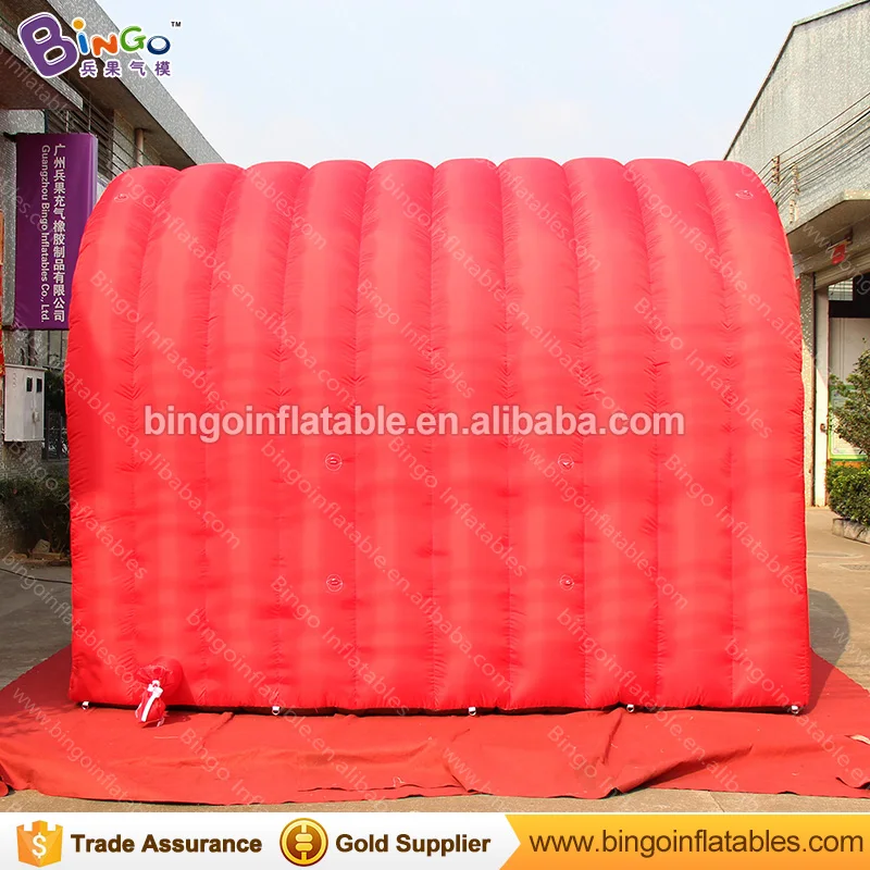  Hot sale 3X4X3 meters inflatable red tunnel tent / promotional tent type tunnel inflatables for par