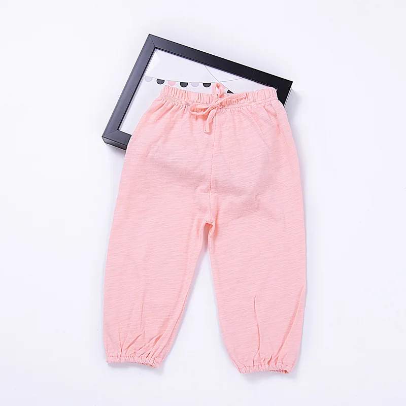 Яркие штаны для малышей Одежда для малыша хлопковые длинные штаны для девочек и мальчиков детские штаны однотонные детские шаровары детская одежда - Цвет: pink