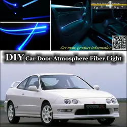 Интерьер окружающего света настройки атмосферу волоконно-оптический Ленточные огни для Honda Integra для Acura RSX для Rover 416i двери Панель установите